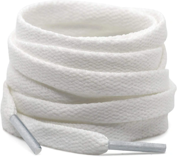 GRAH SANGRAH® (2 Pair) Shoelaces for Hiking Shoes, Outdoor Walking Sneakers, Outdoor Hiking, Climbing, Basketball, Work Boot, Running , Sport Shoes  - 120 CM, White